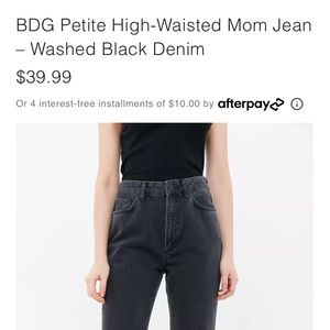 BDG Petite High-Waisted Mom Jean